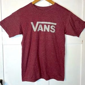 VANS Maroon Red Short Sleeve T-shirt